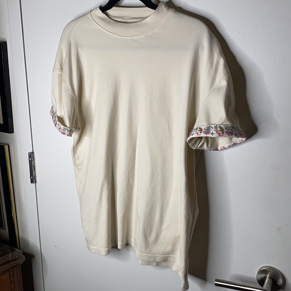 MUYE Flipside EVIL EYE Organic Cotton Oversized Tee Shirt - Picture 2 of 6